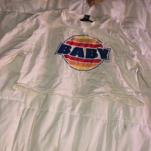 Baby crop top long sleeve brand new never worn